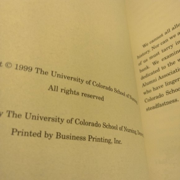 Becoming a Presence within Nursing History University Colorado School Hamilton - Picture 5 of 5